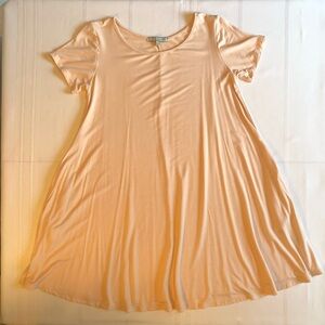 Emma’s Closet Peach BAMBOO Tunic Top w/Side Pockets Size S